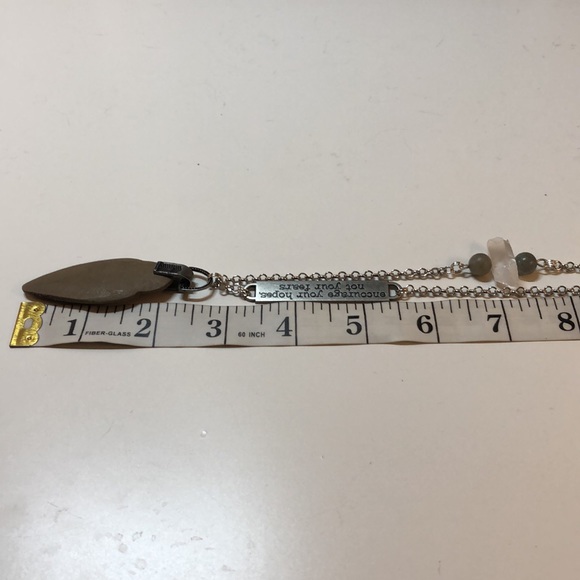 Driftwood, Quartz Crystal and Labradorite Bracelet - Picture 9 of 11